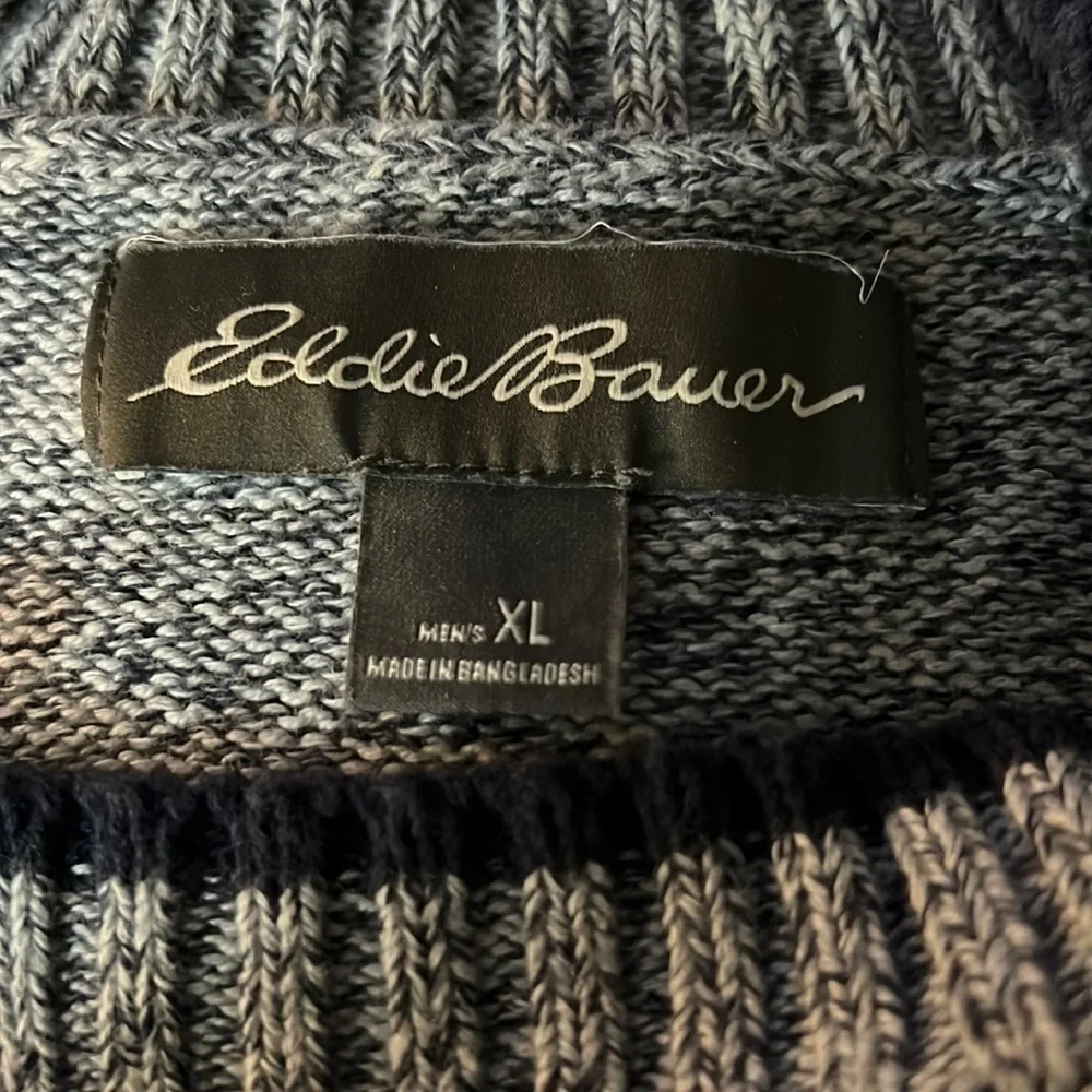 Eddie Bauer Men’s Cotton Knit Pullover Sweater size XL - Picture 6 of 7